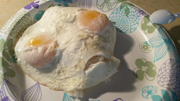 Alien-shaped eggs