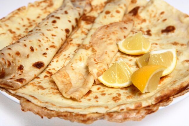 England: Pancakes with Sugar and Lemon