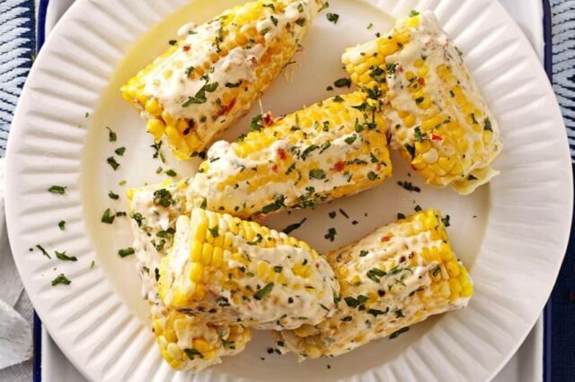 Chipotle lime corn cobs