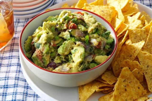 Grilled guacamole