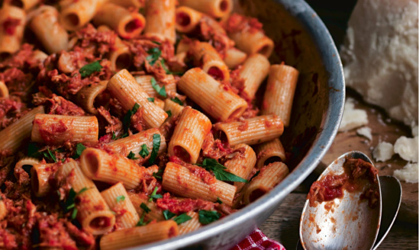 Rigatoni with Sunday night Ragu