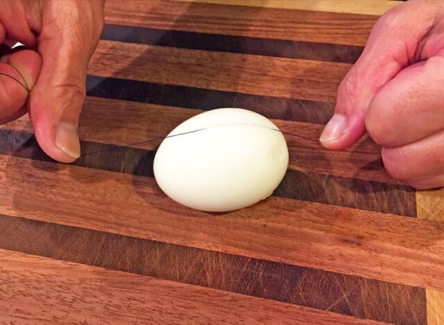 Slice your Egg with a Thin Thread