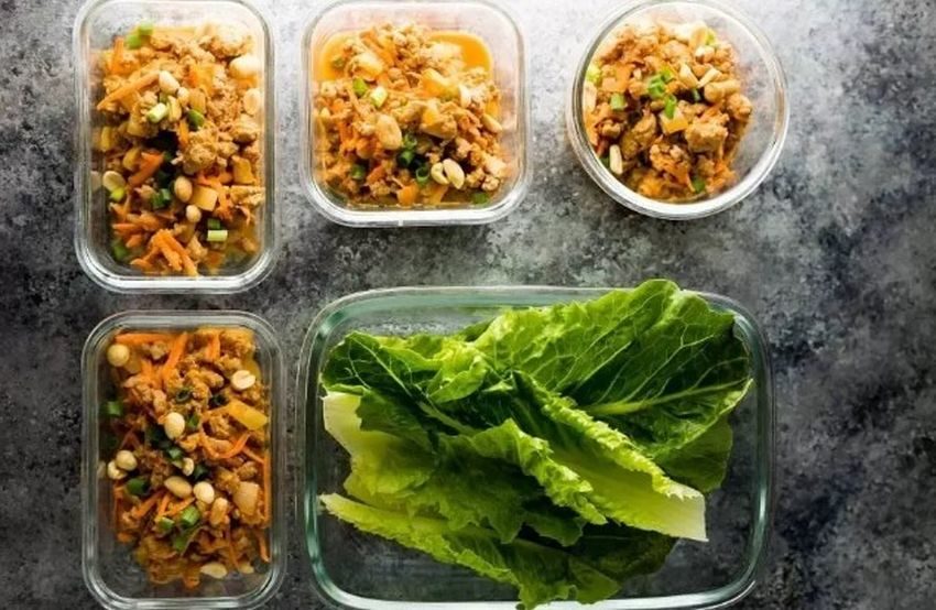 Thai Turkey Lettuce Wraps