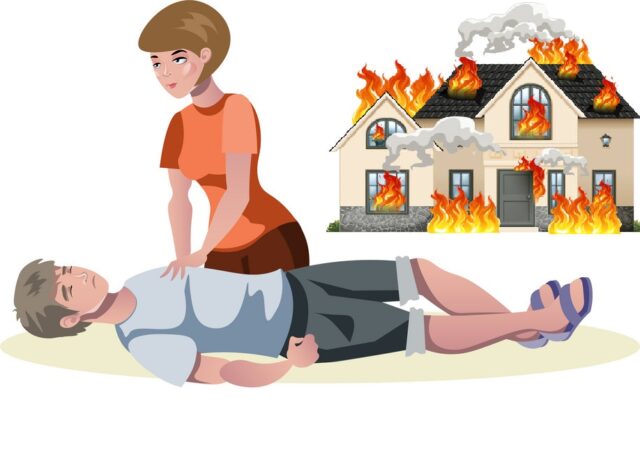 Uncontrolled Hazards - you should not perform CPR when there is fire going on